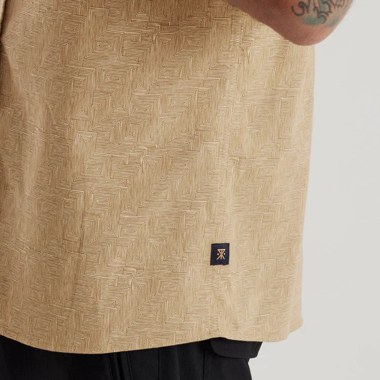Scholar Stretch Organic Short Sleeve Button Up Shirt - Fern - Image 7