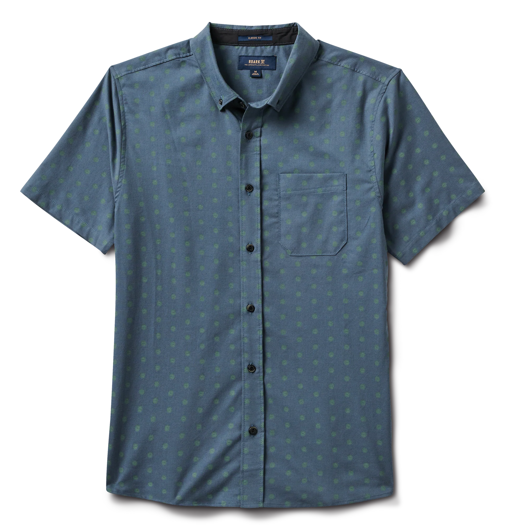 Scholar Stretch Organic Short Sleeve Button Up Shirt - Tundra