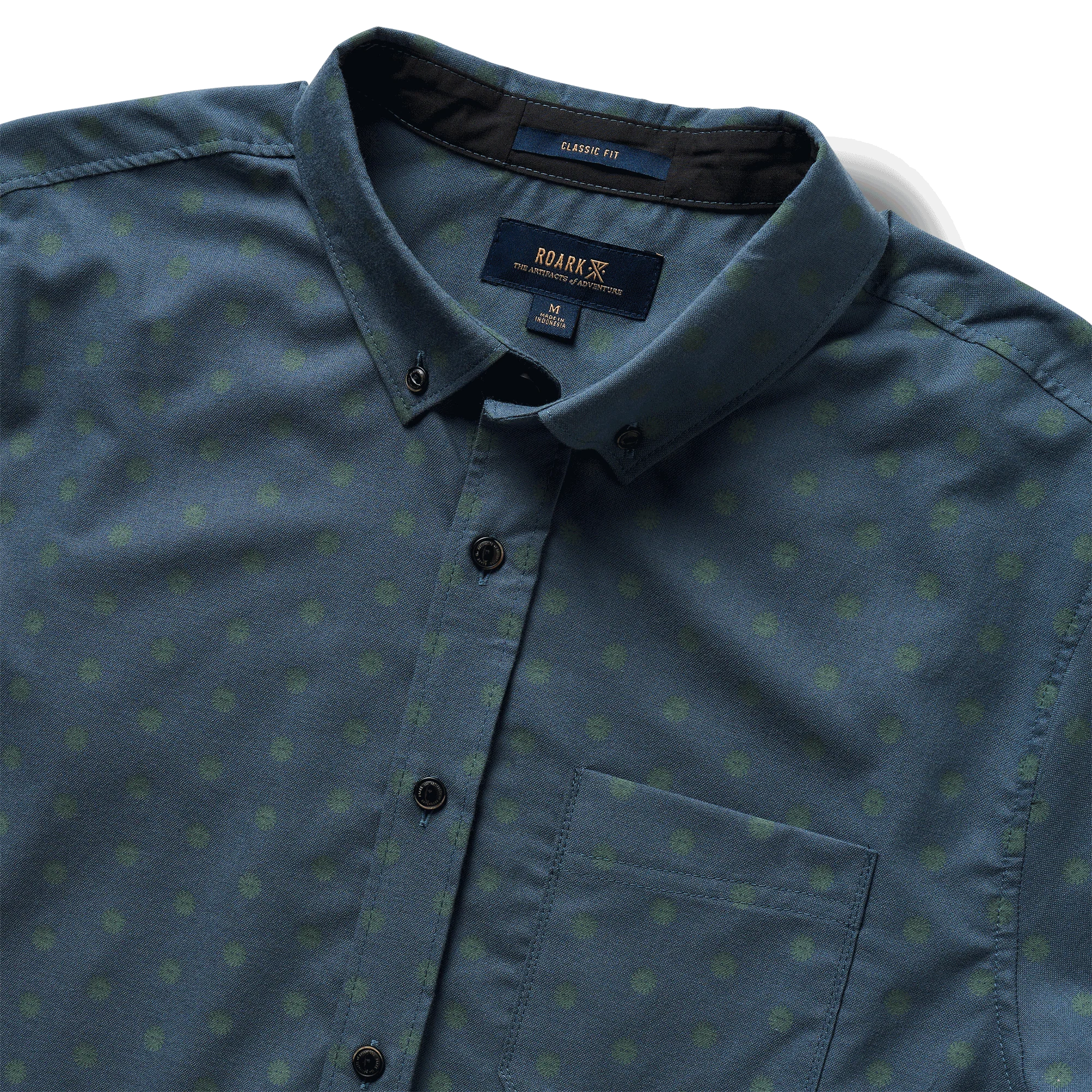 Scholar Stretch Organic Short Sleeve Button Up Shirt - Tundra - Image 8