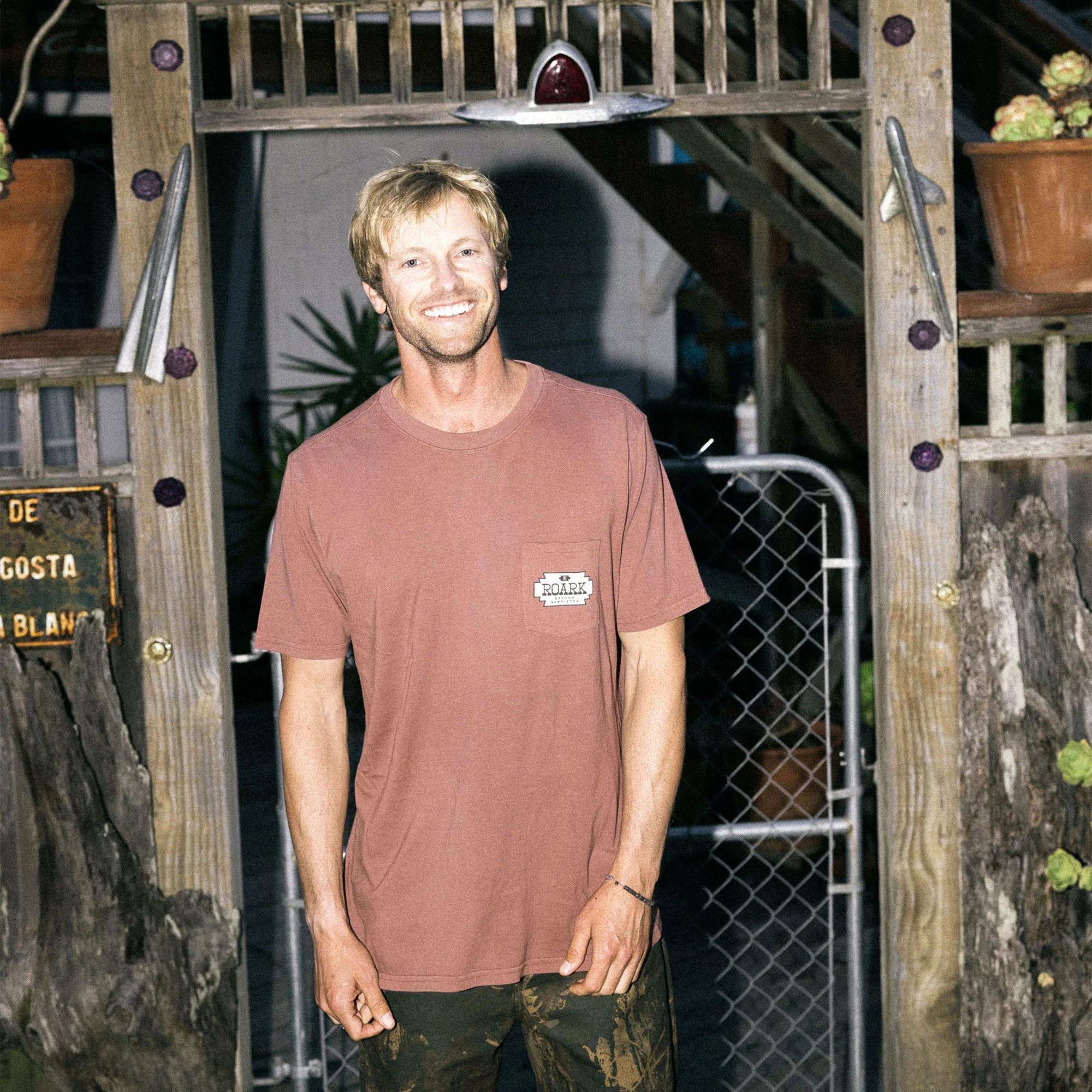 Shield Pocket Premium Tee - Red Clay - Image 2