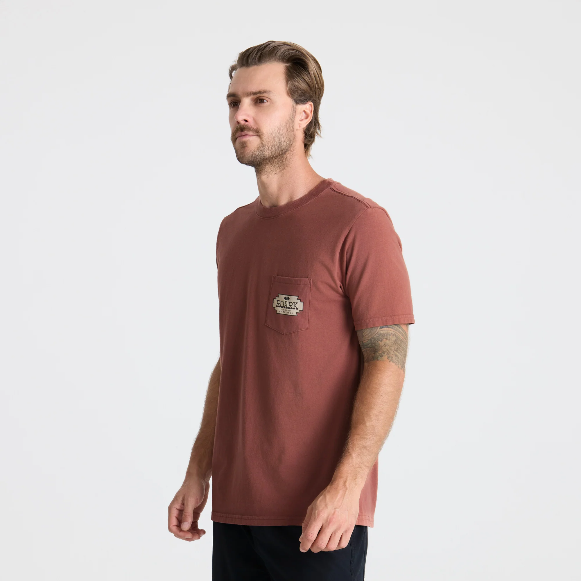 Shield Pocket Premium Tee - Red Clay - Image 4