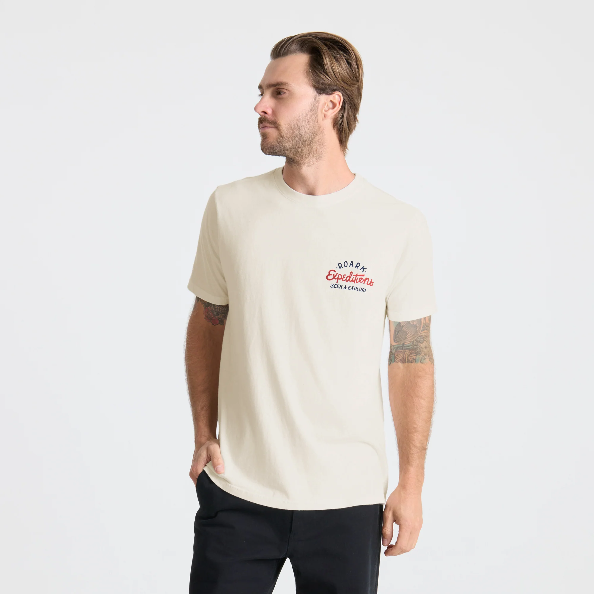Sign Writer Premium Tee - Off White - Image 2