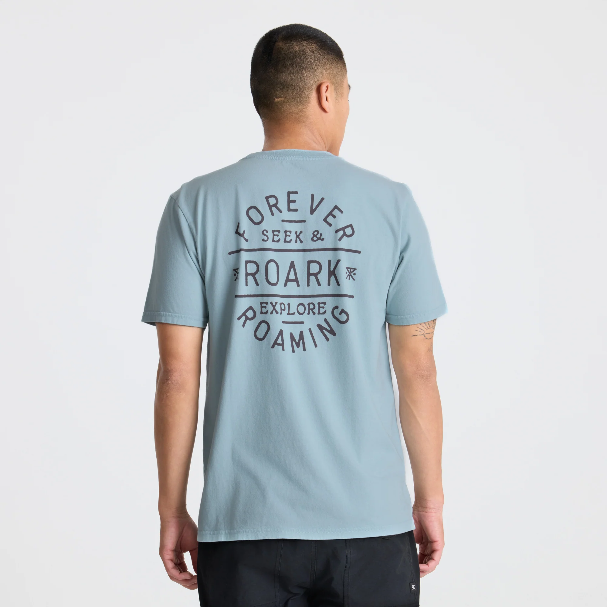 Stamp Premium Tee - Dusty Blue - Image 5