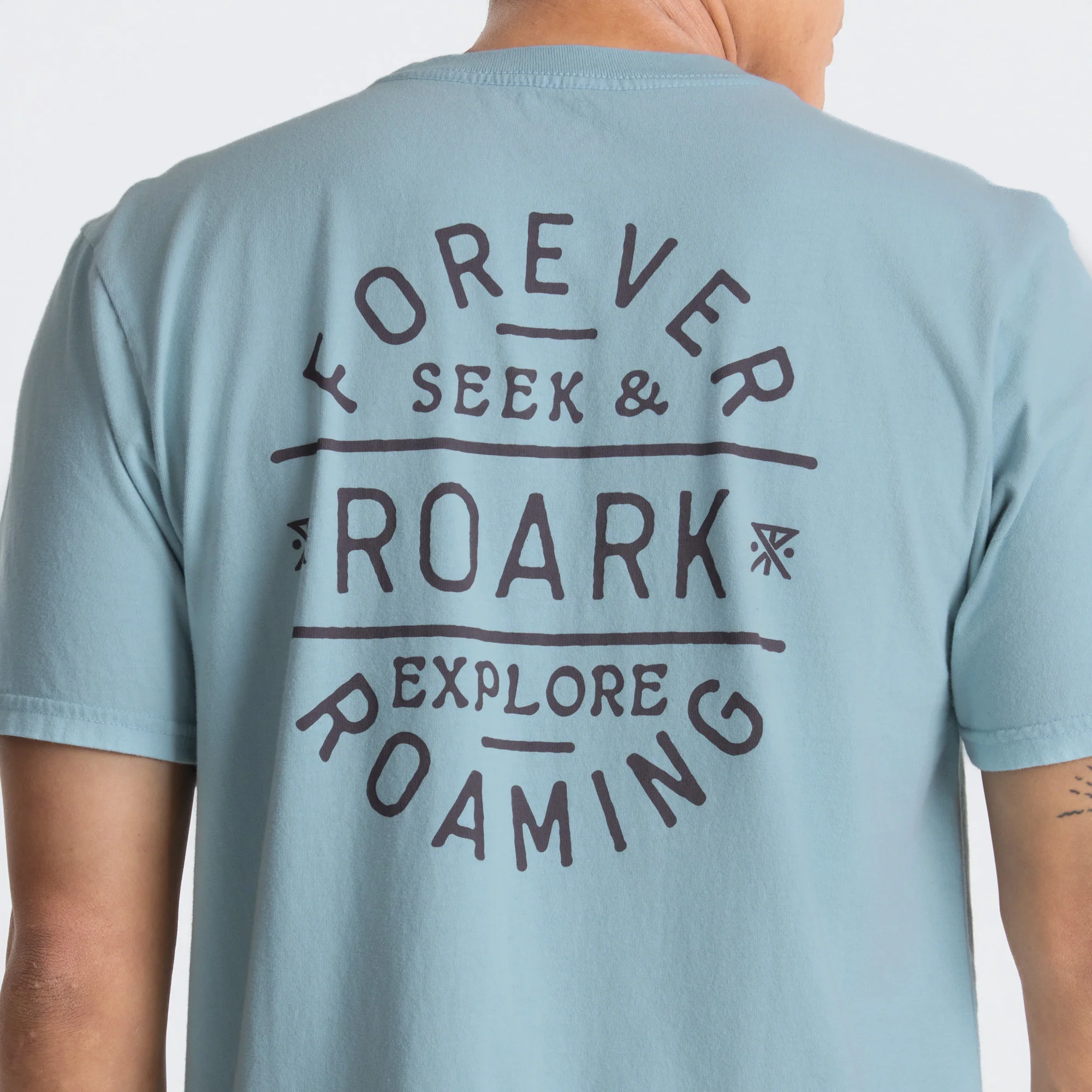 Stamp Premium Tee - Dusty Blue - Image 6
