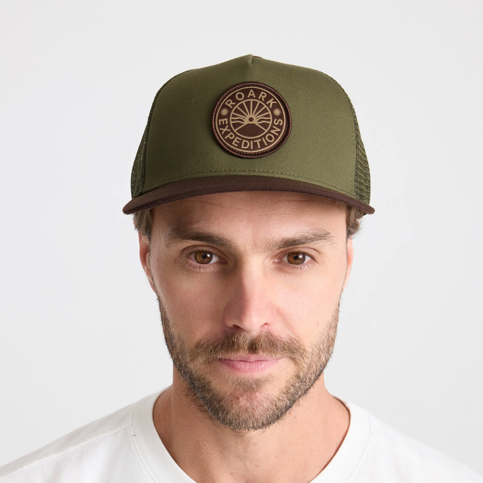 Station Trucker Snapback Hat - Dark Military - Image 2