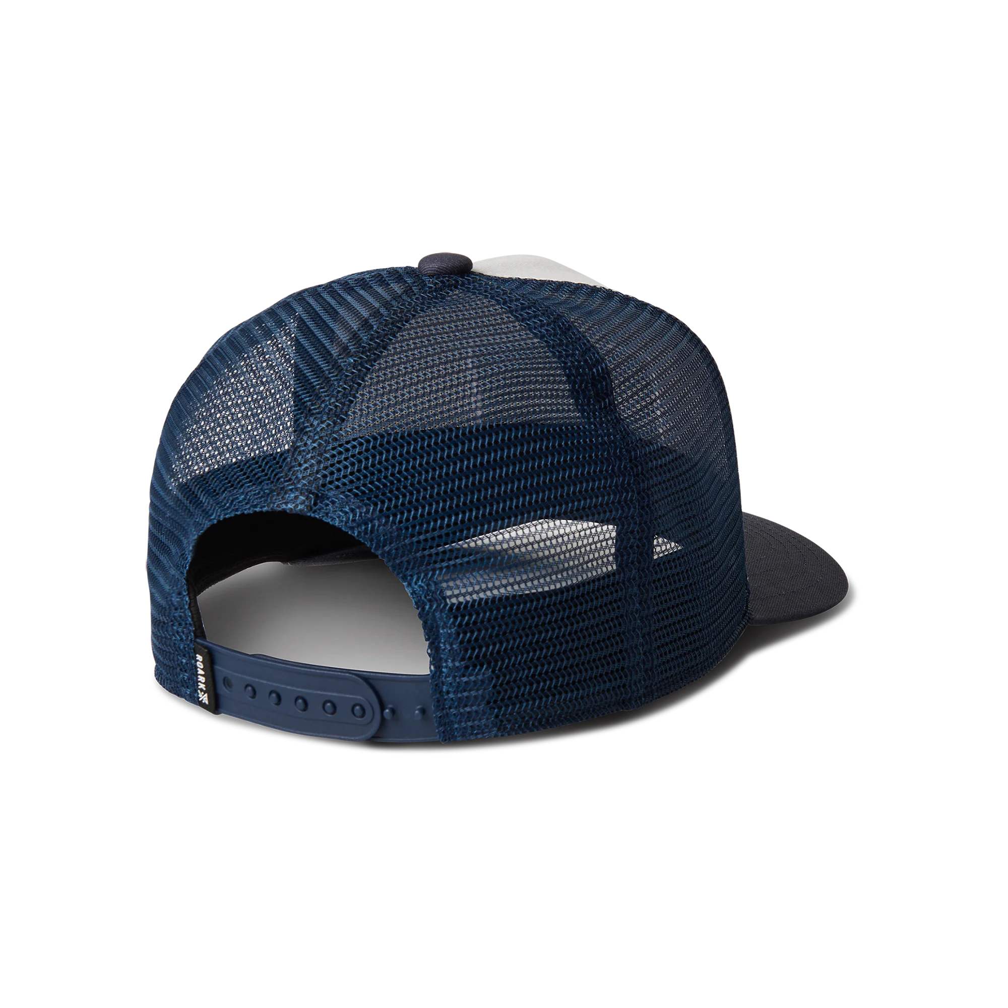 Station Trucker Snapback Hat - White/Navy - Image 8