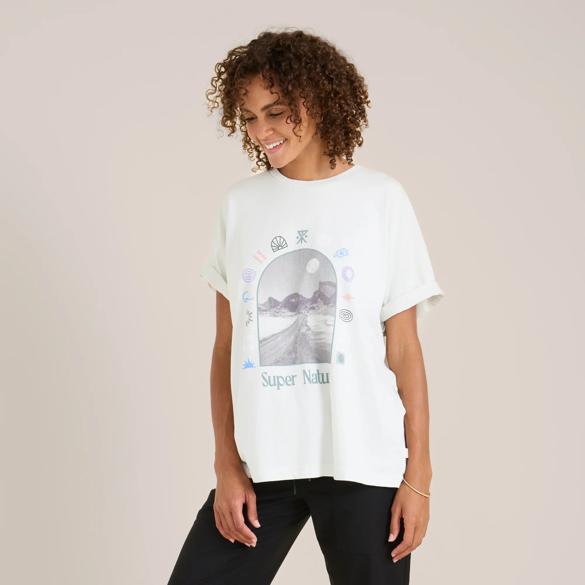 Super Natural Oversized Premium Tee - Mist - Image 2