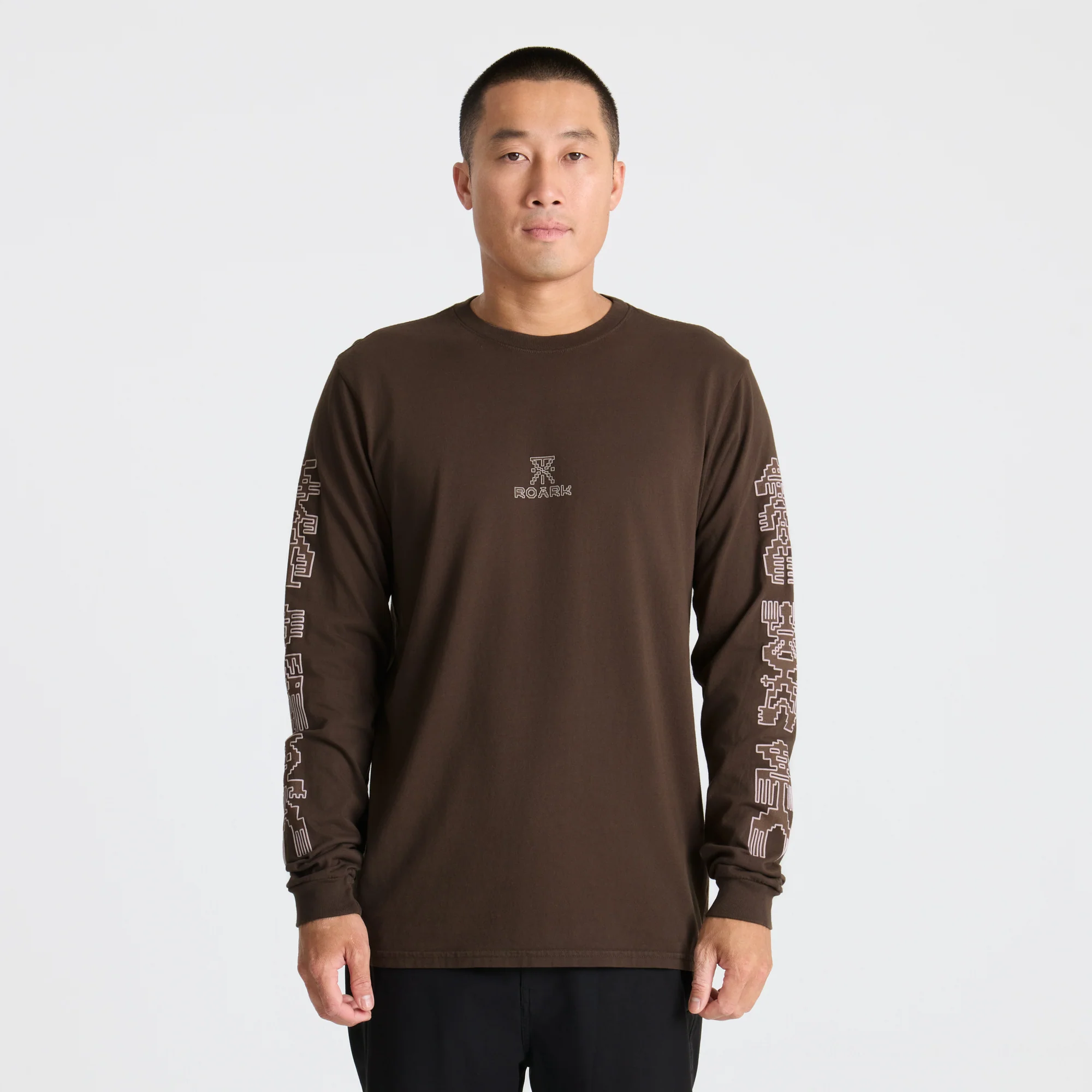 Tomas Premium Long Sleeve Tee - Dark Brown - Image 2