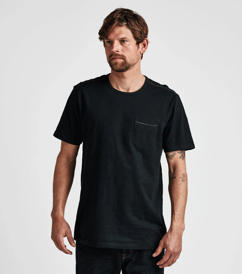 Well Worn Midweight Organic Short Sleeve Tee - Black - Image 2