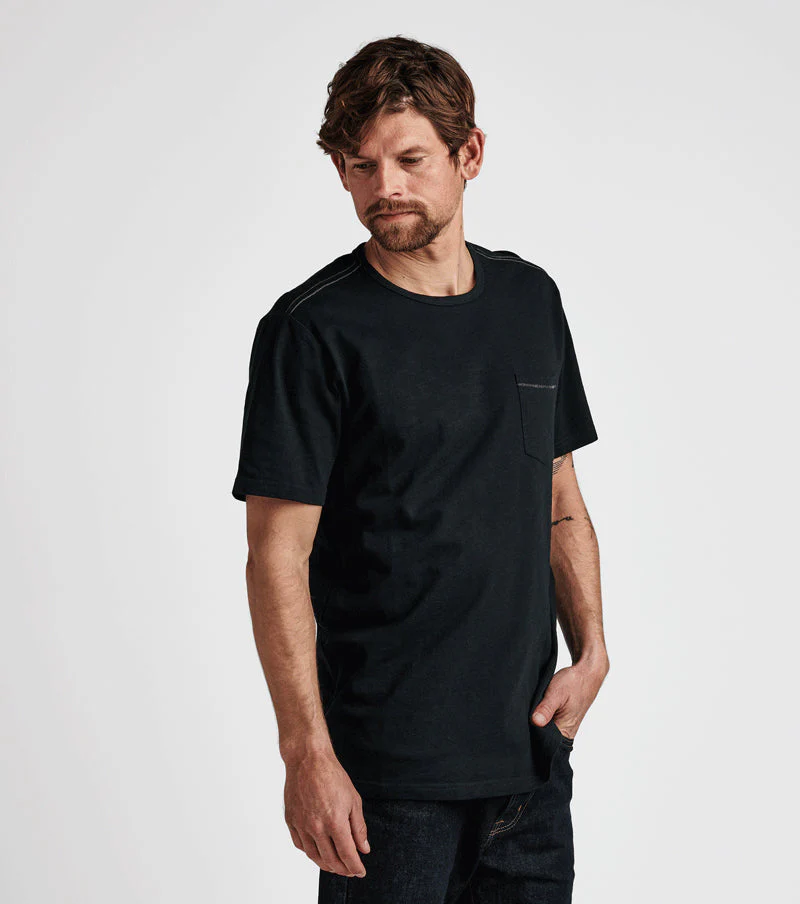 Well Worn Midweight Organic Short Sleeve Tee - Black - Image 3