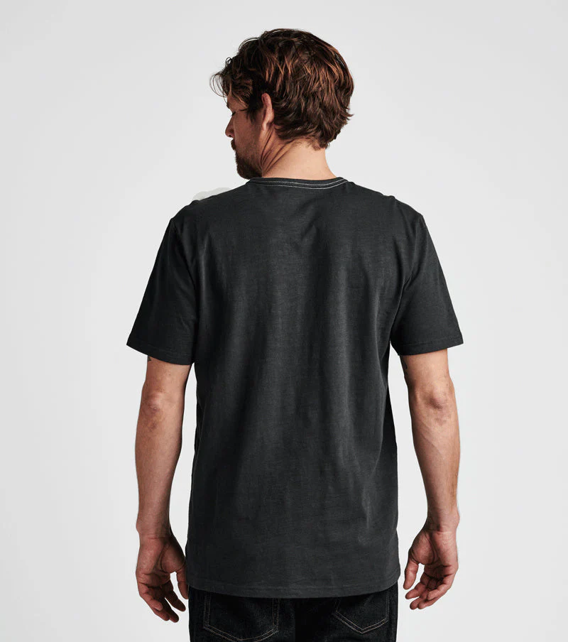 Well Worn Midweight Organic Short Sleeve Tee - Charcoal - Image 3