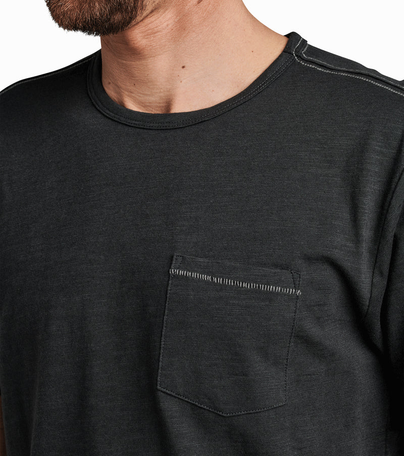 Well Worn Midweight Organic Short Sleeve Tee - Charcoal - Image 4
