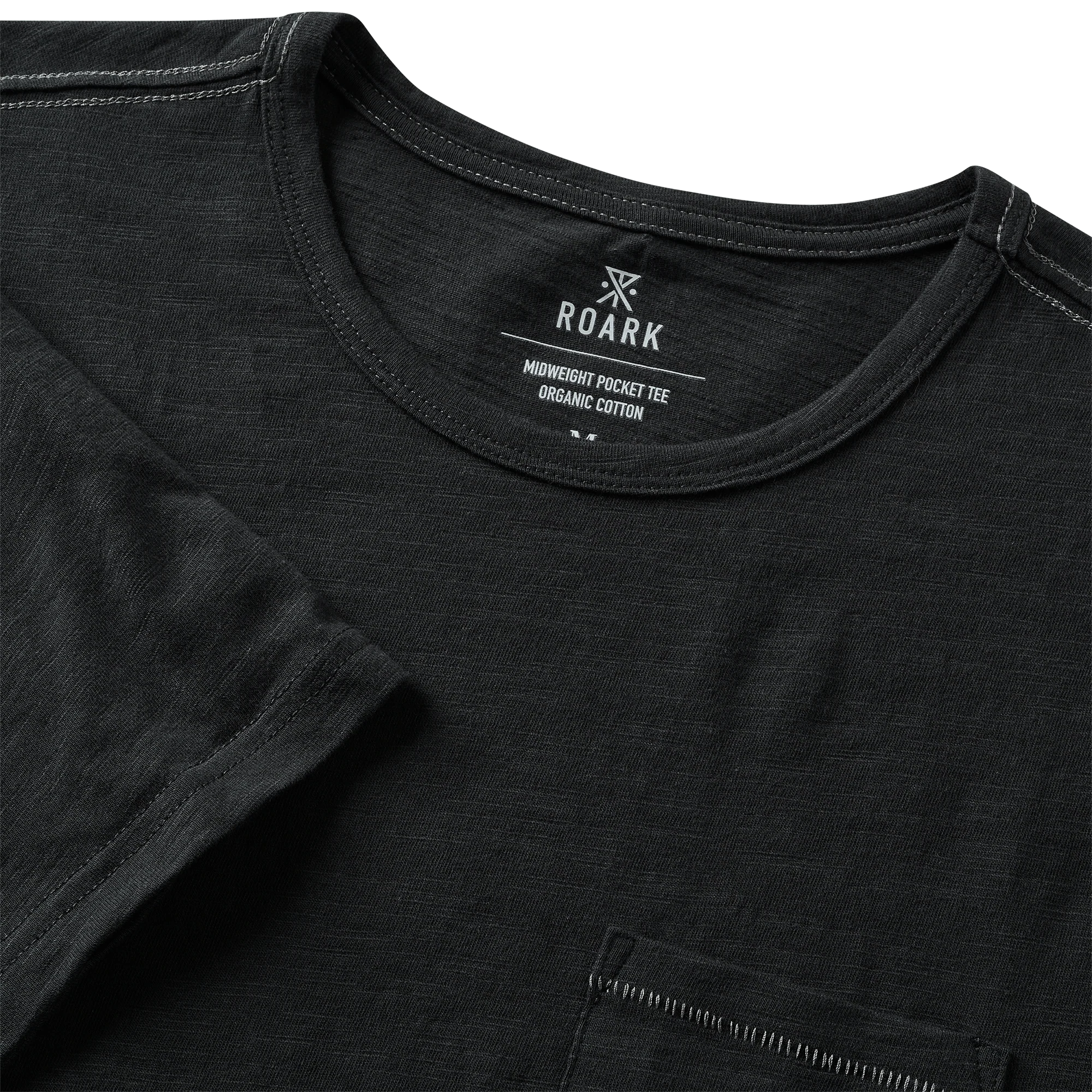 Well Worn Midweight Organic Short Sleeve Tee - Charcoal - Image 5