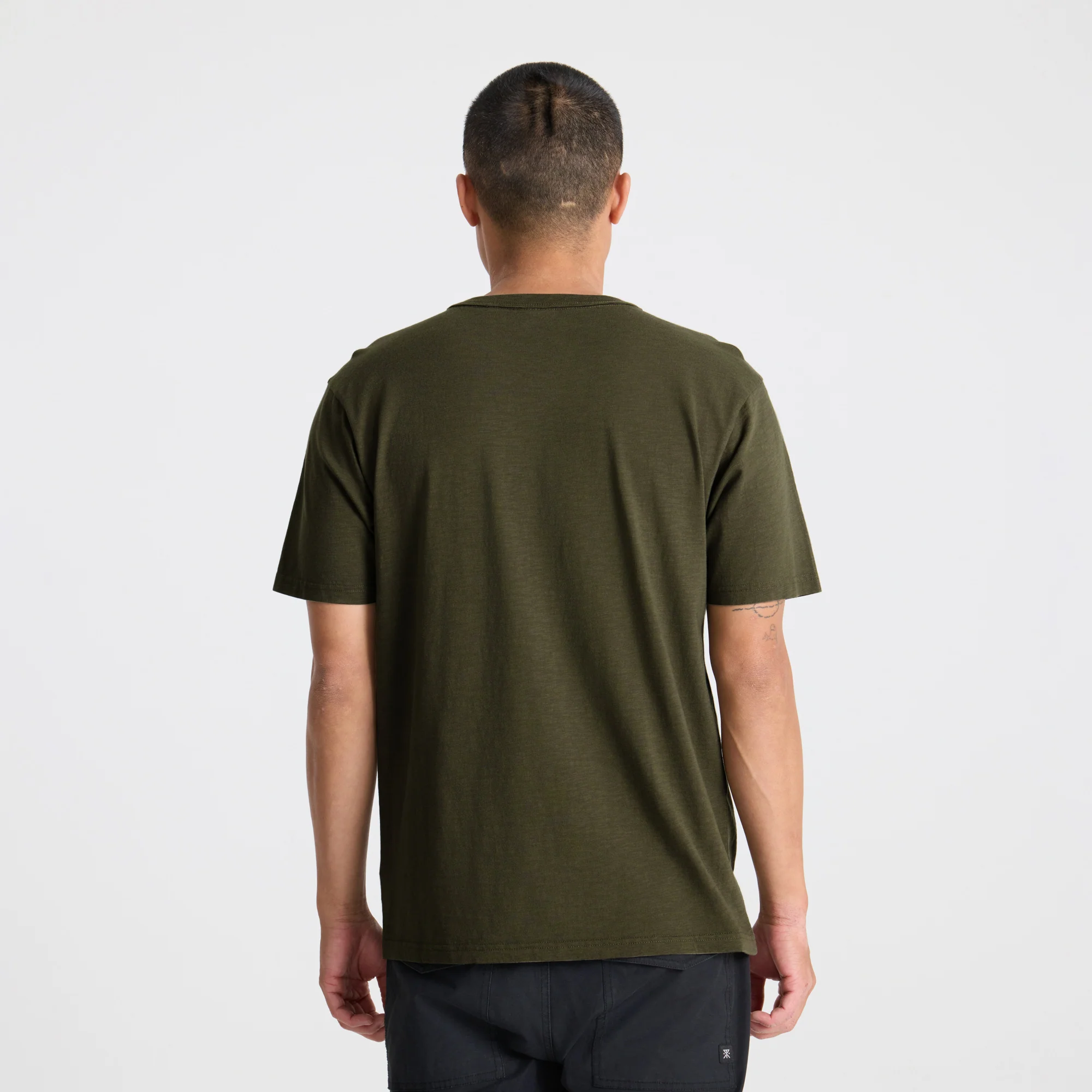 Well Worn Organic Short Sleeve Tee - Military - Image 5