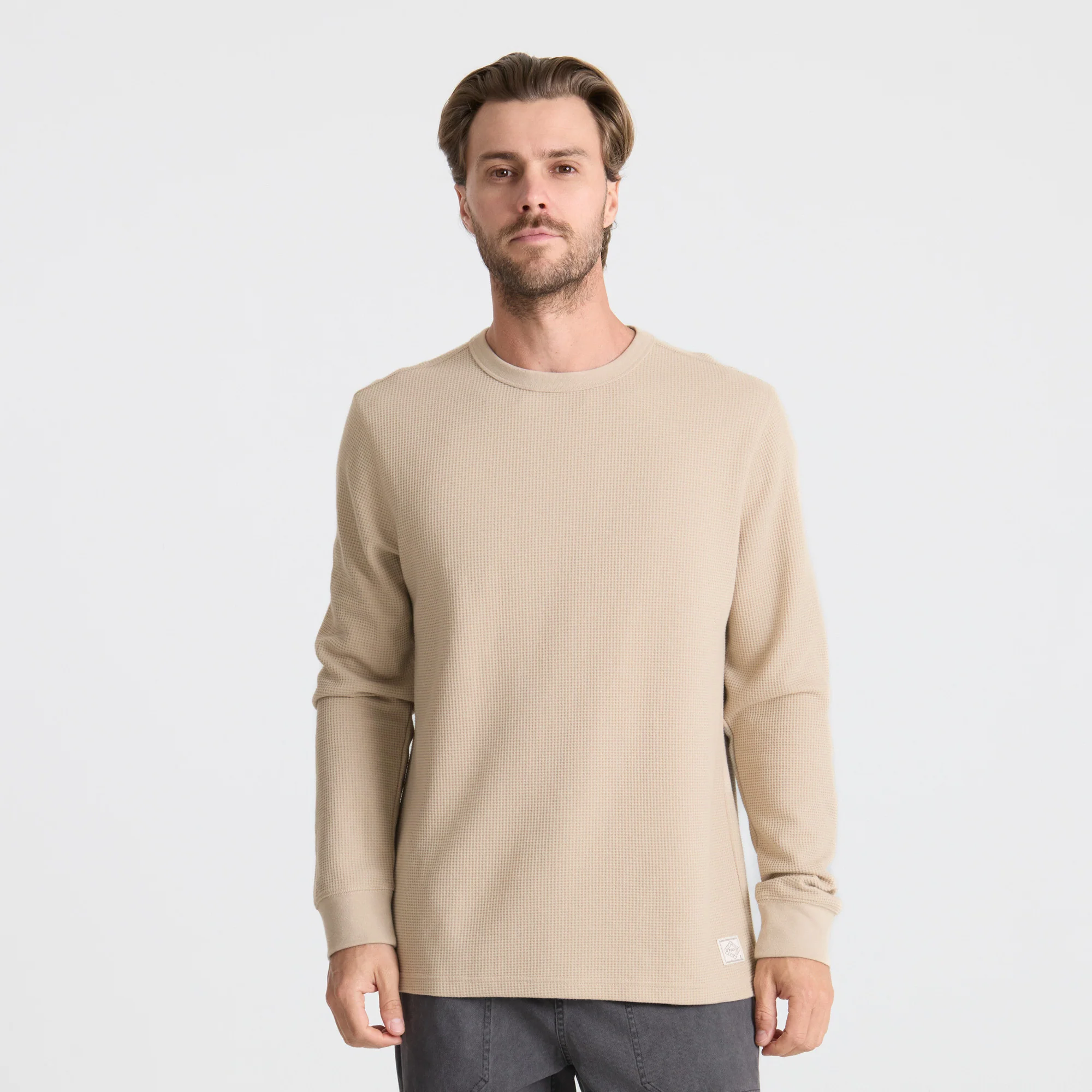 Well Worn Thermal Long Sleeve Tee - Fossil - Image 2