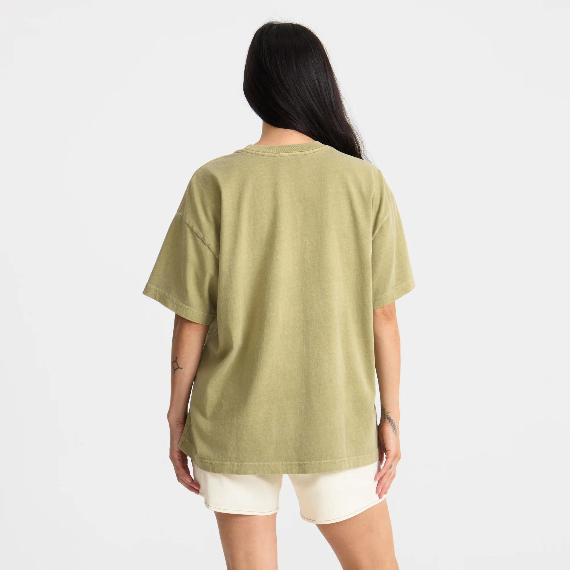 Balance Oversized Premium Tee - Dusty Olive - Image 4