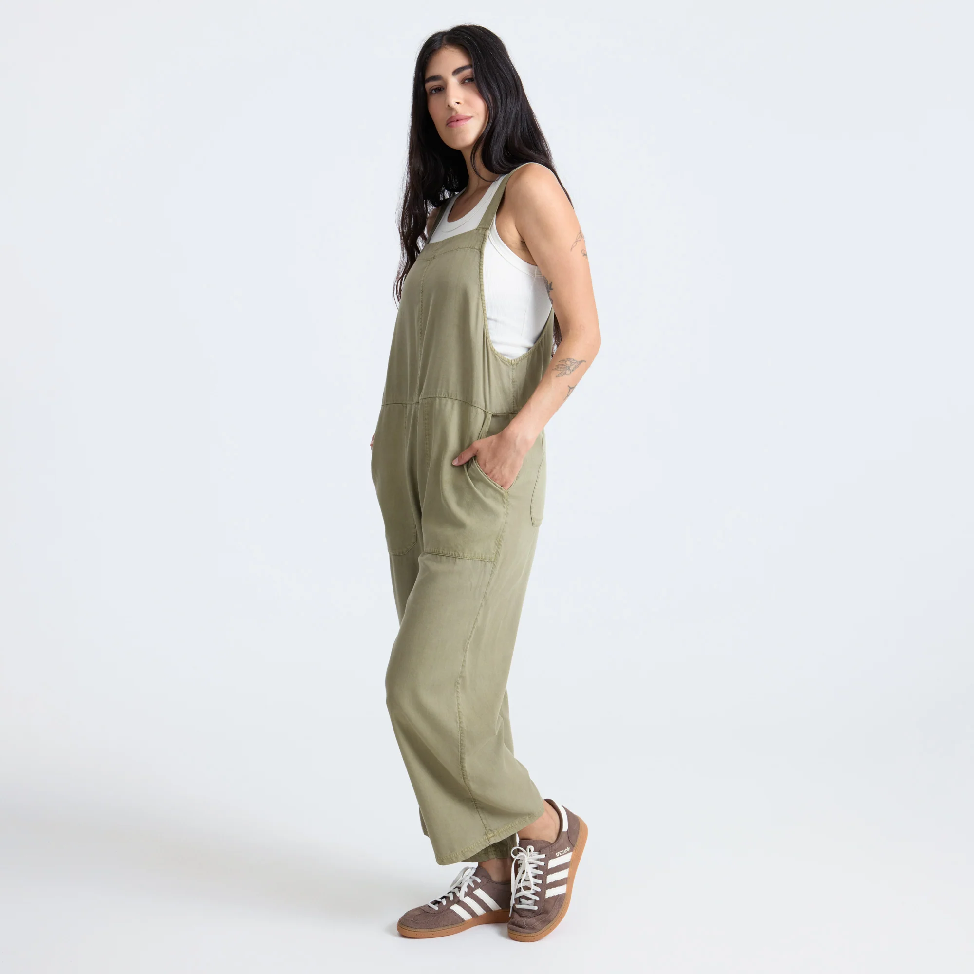 Costa Jumpsuit - Dusty Olive - Image 4