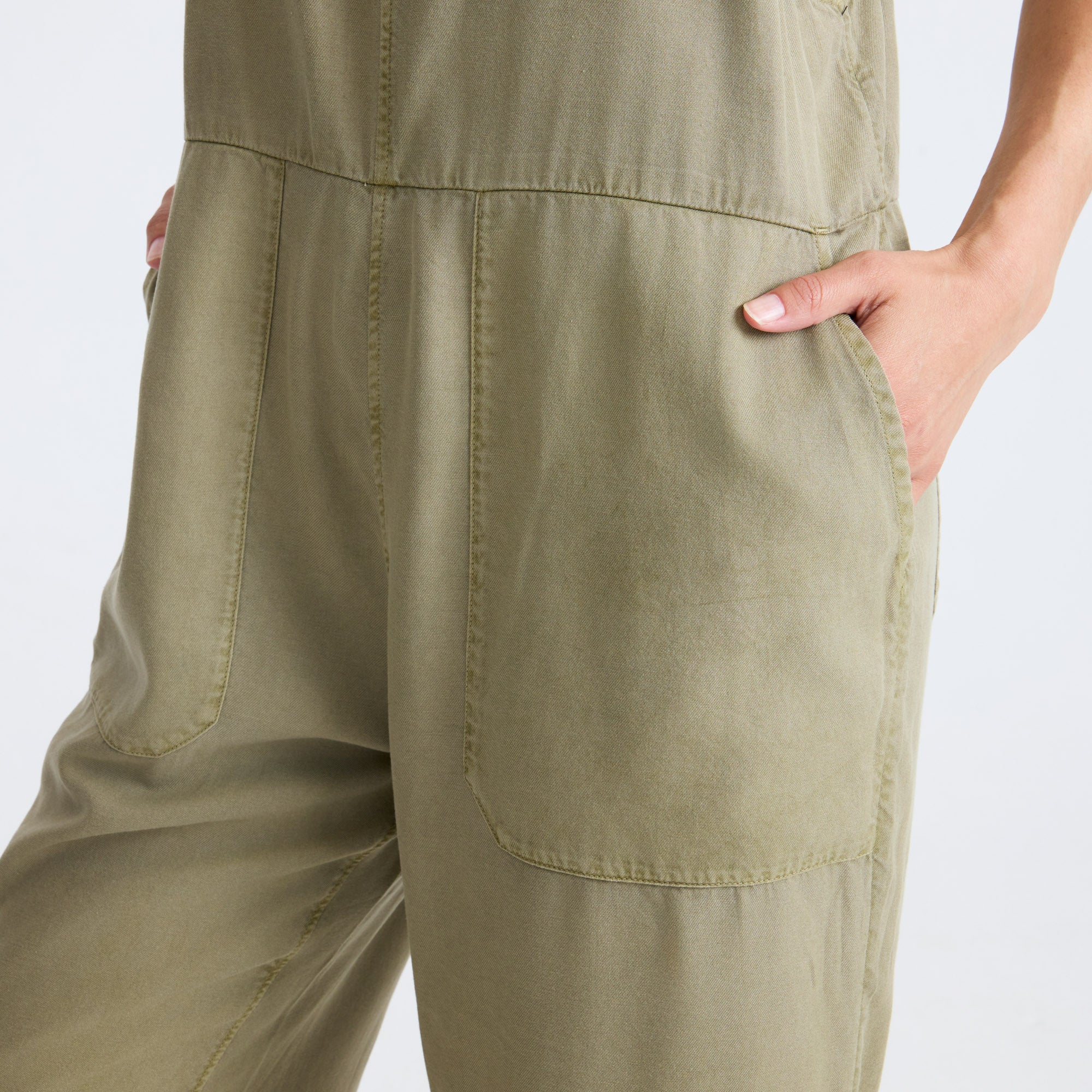 Costa Jumpsuit - Dusty Olive - Image 6